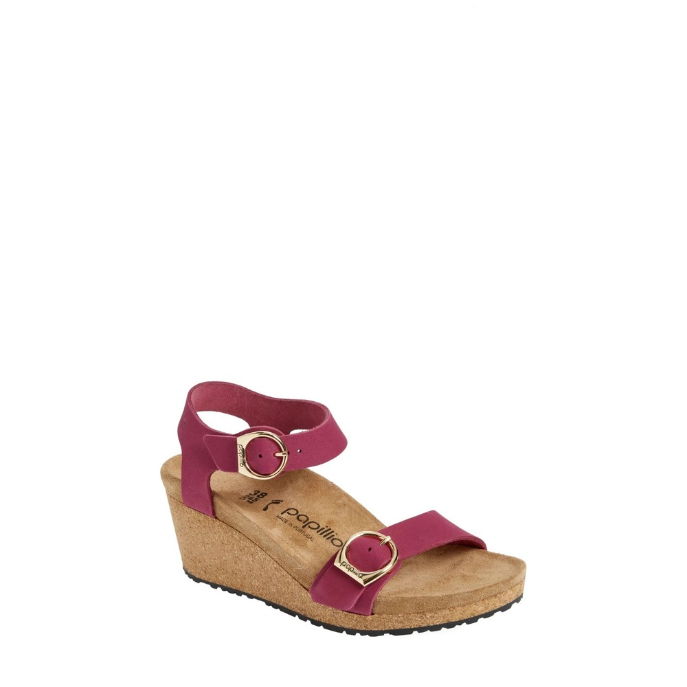 Papillio by Birkenstock Soley Ring Buckle Wedge Sandals Womens Size 9 EU 40